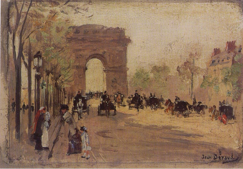 Sejrsgudshvælving og Champs-Élysées - Jean Béraud