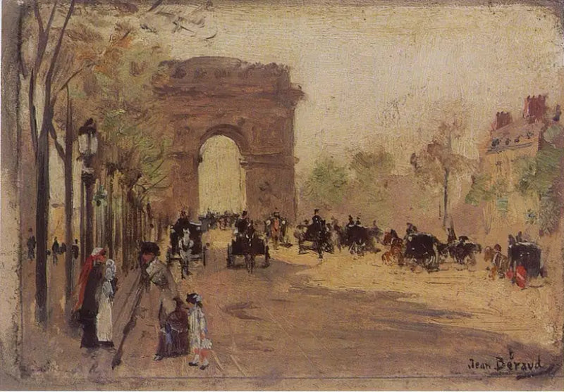 Sejrsgudshvælving og Champs-Élysées - Jean Béraud