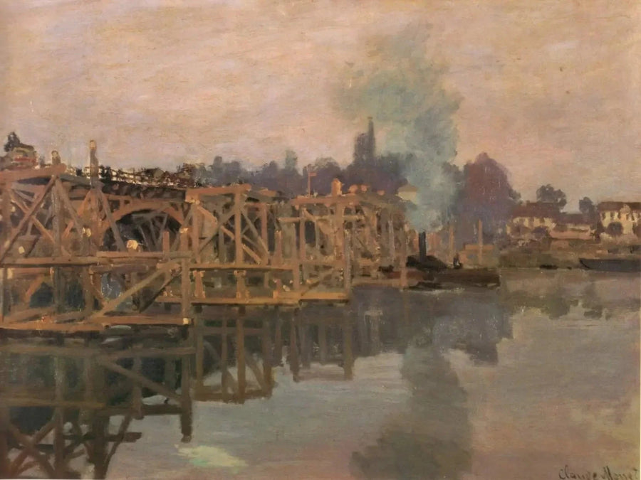 Argenteuil, broen under reparation W194 - Claude Monet