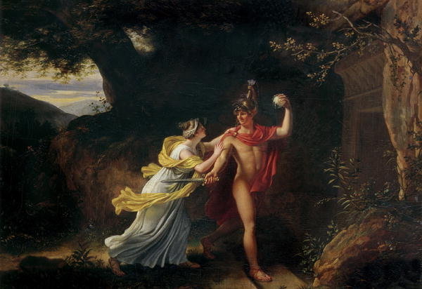 Ariane et Thésée - Jean-Baptiste Regnault image 1 copie peinte à la main à l’huile