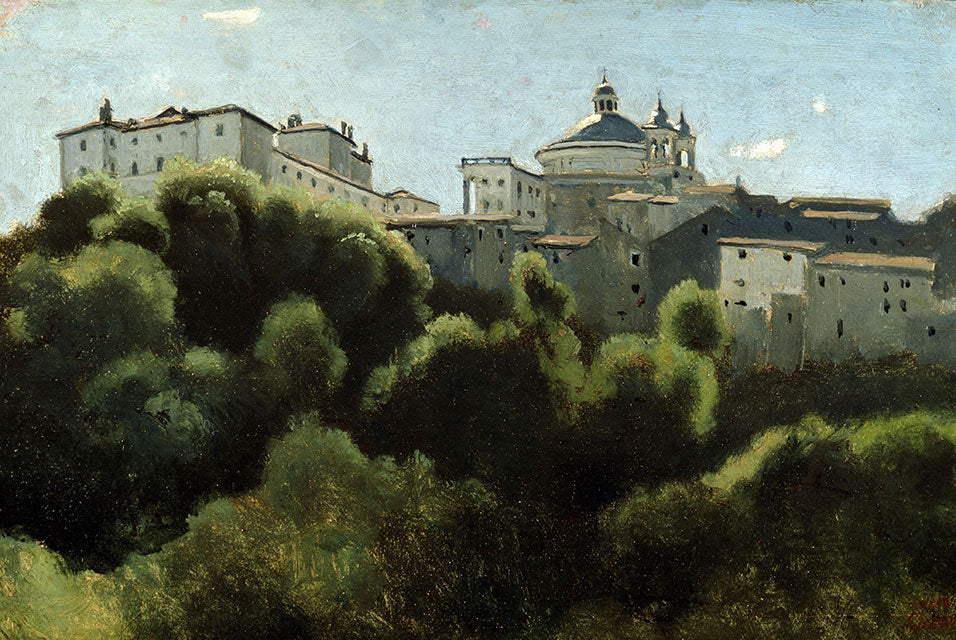 Ariccia, Chigi-paladset - Jean-Baptiste Camille Corot