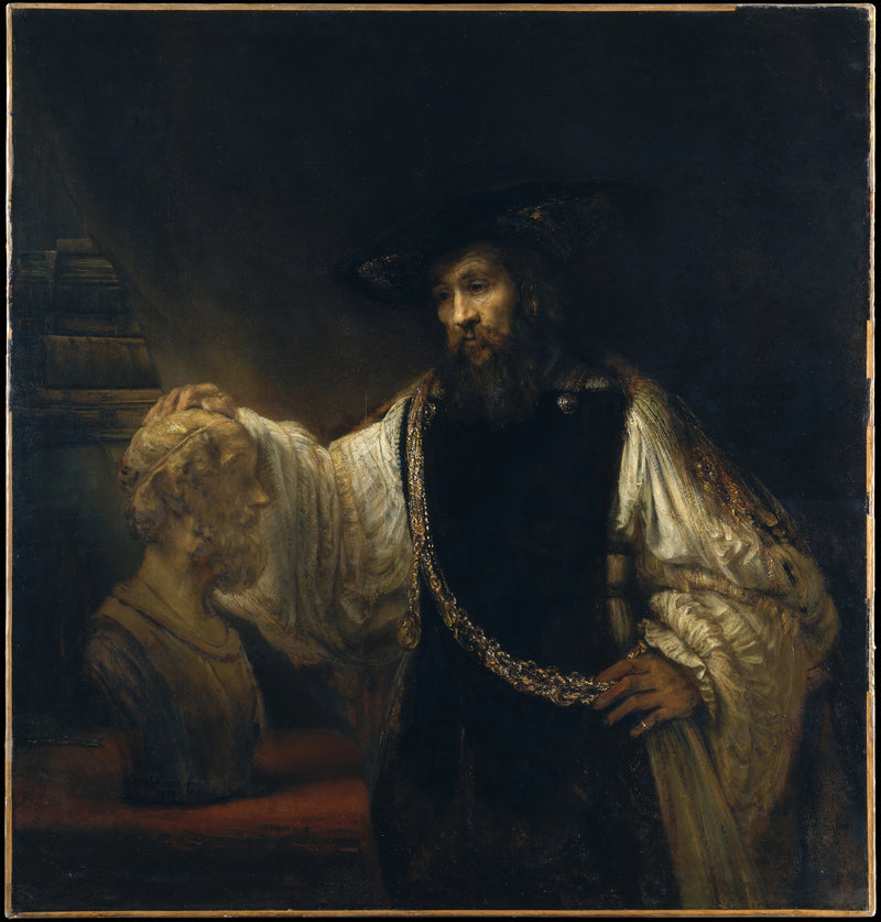 Aristoteles betragter busten af Homer - Rembrandt