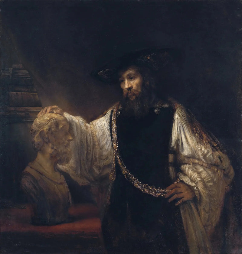 Aristoteles betragter busten af Homer - Rembrandt