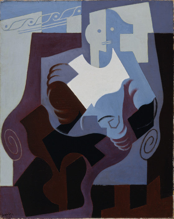 Arlequin siddende - Juan Gris
