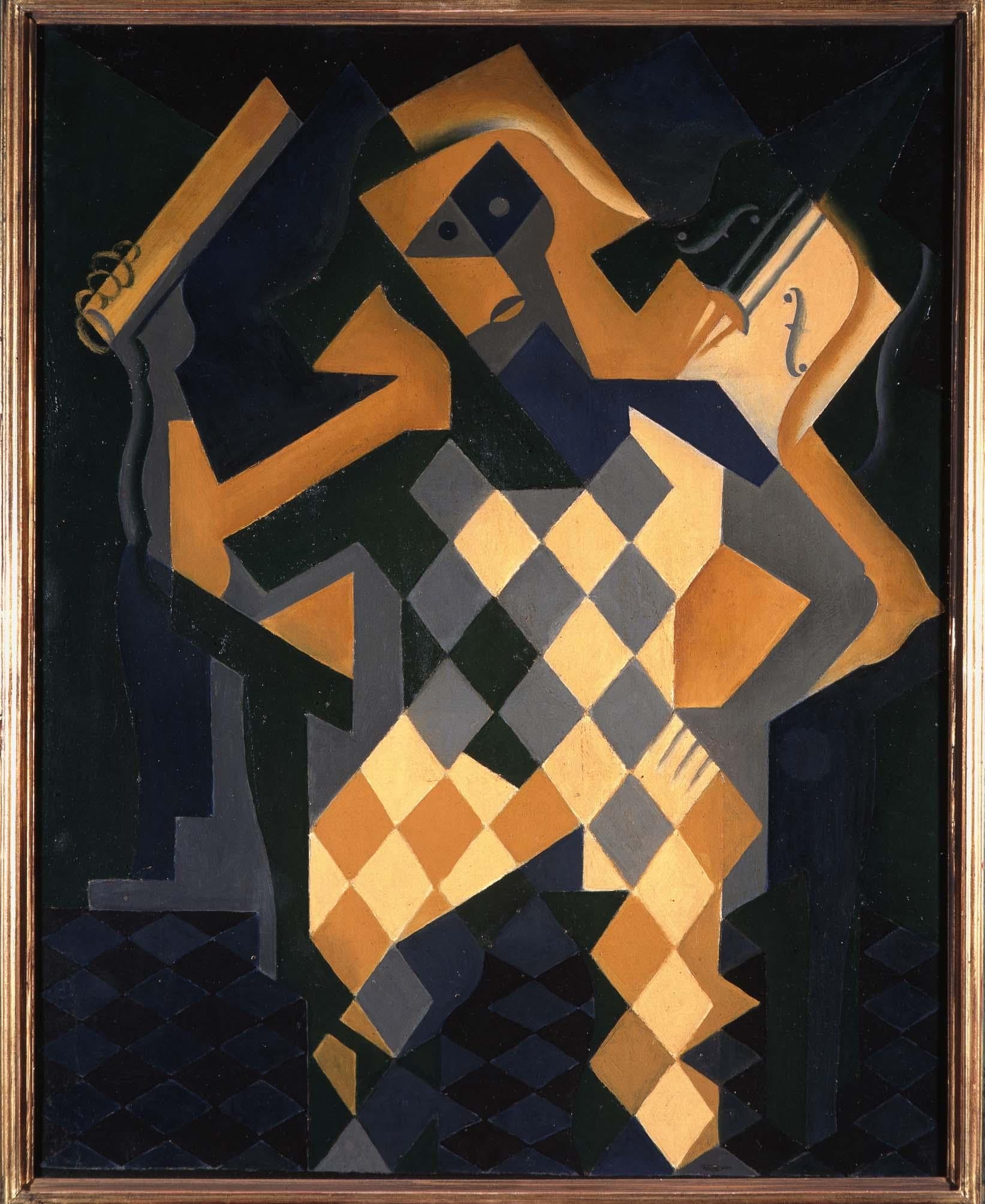 Arlequin med violin - Juan Gris