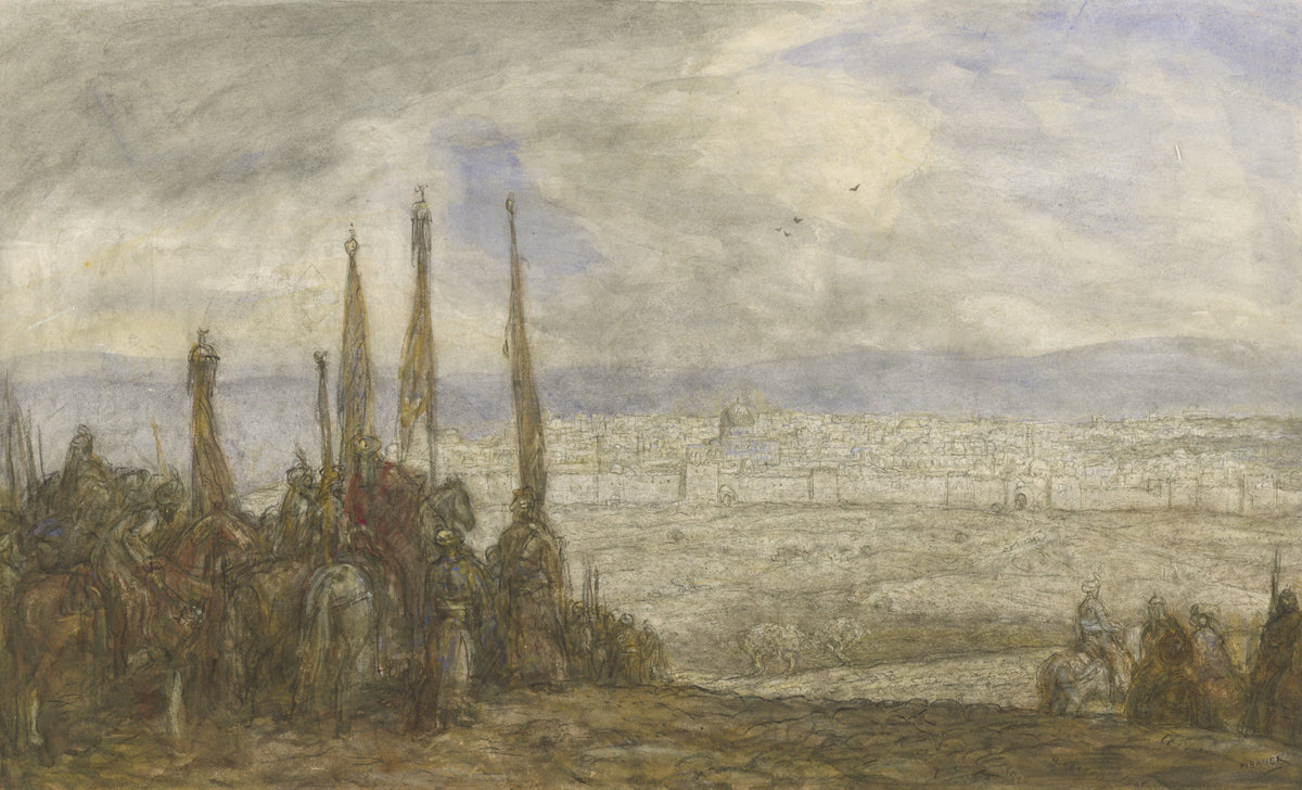 Tyrkisk hær foran Jerusalem - Marius Bauer