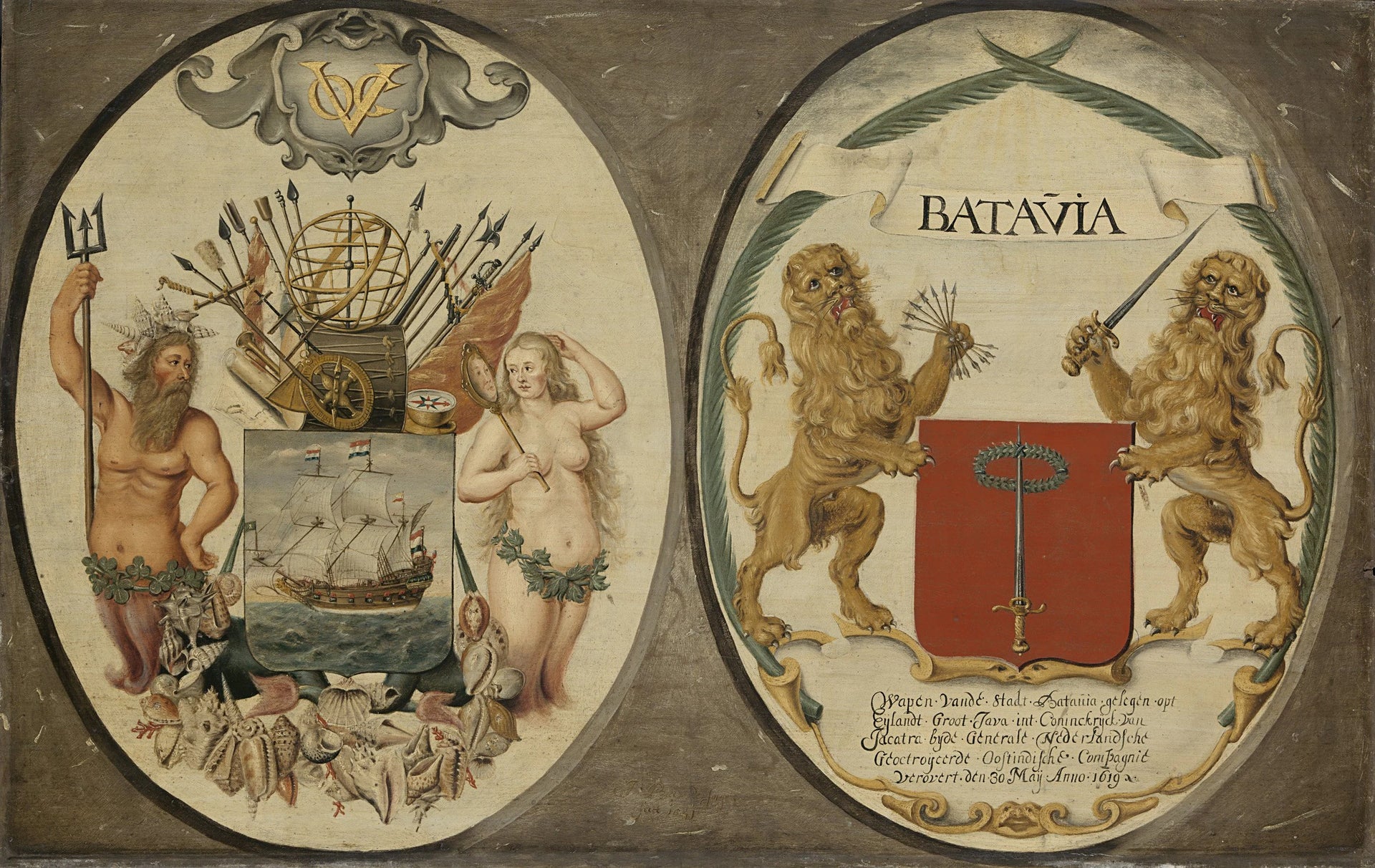 Les armes du VOC et de Batavia - Jeronimus Becx III