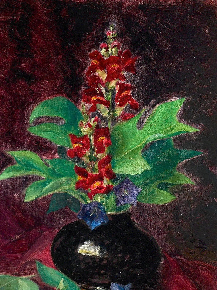 Arrangement med blomster. - H. A. Brendekilde