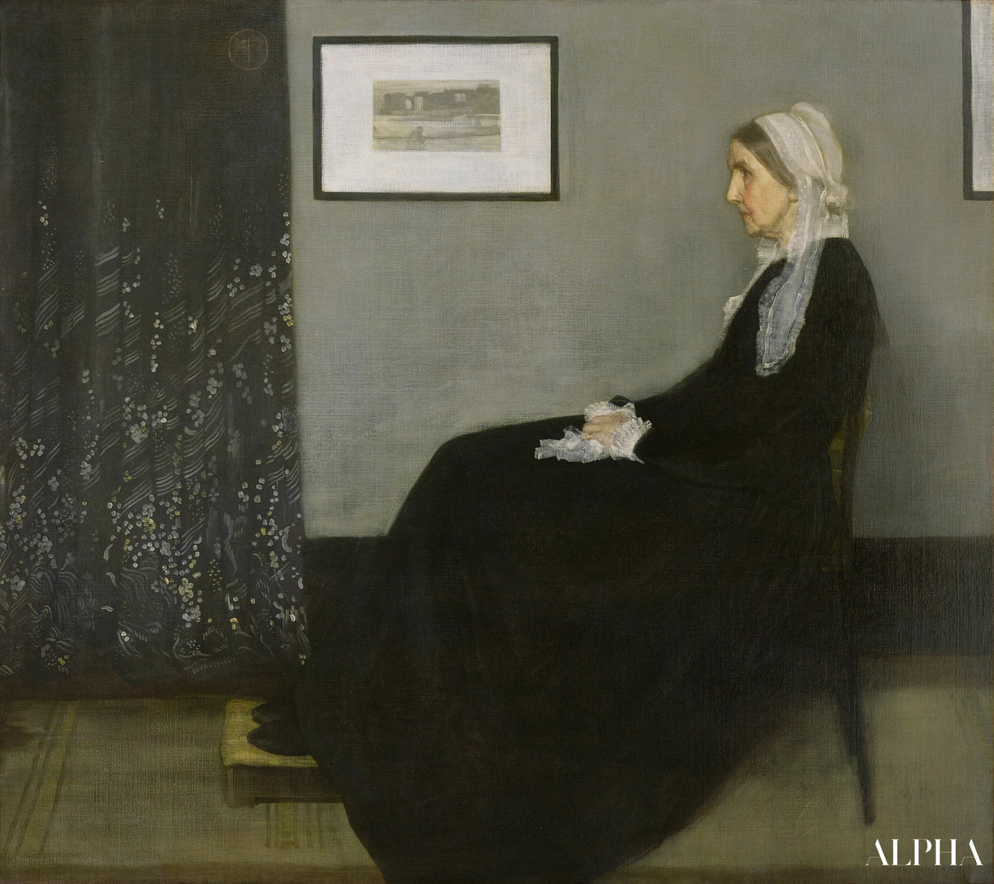Arrangement i grå og sort nr. 1 - James Abbott McNeill Whistler - Reproduktioner af malerier og højkvalitets malerier