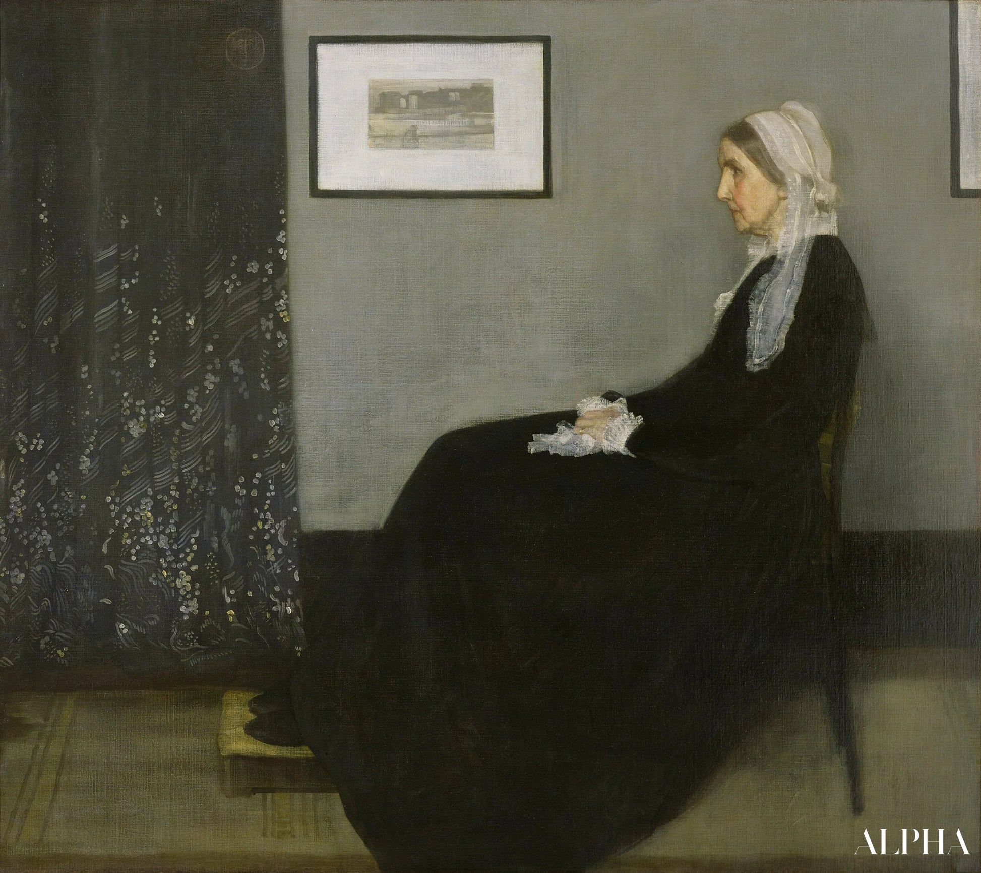 Arrangement i grå og sort nr. 1 - James Abbott McNeill Whistler - Reproduktioner af malerier og højkvalitets malerier