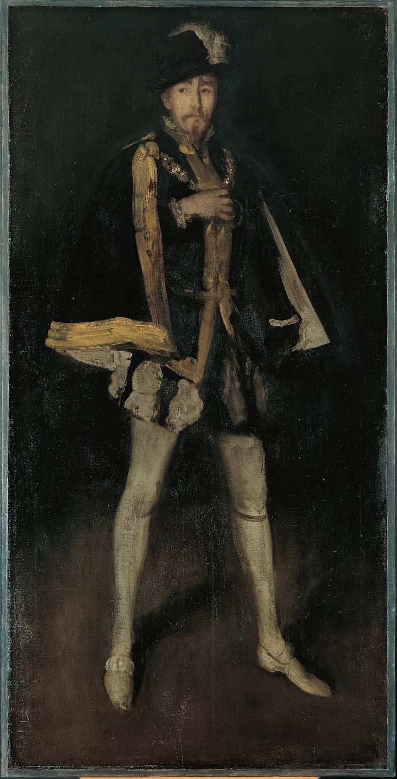 Arrangement i sort, nr. 3: Sir Henry Irving i rollen som Philippe II af Spanien - James Abbott McNeill Whistler