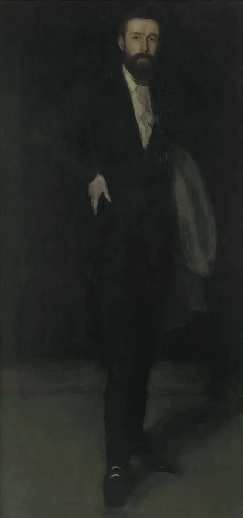 Arrangement i sort: Portræt af F. R. Leyland - James Abbott McNeill Whistler
