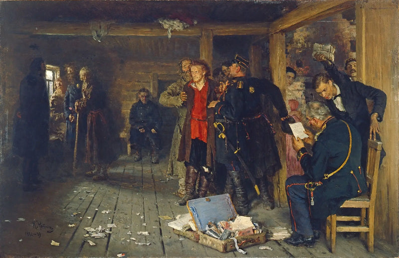 Anholdelse af en propagandist - Ilya Repin