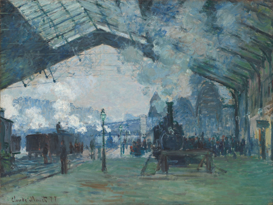 Ankomst af Normandiet-toget, Saint-Lazare station W440 - Claude Monet