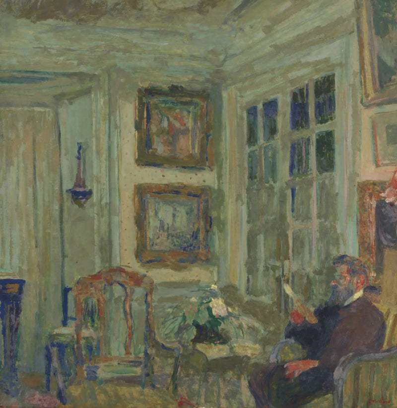 Arthur Fontaine læsende - Édouard Vuillard
