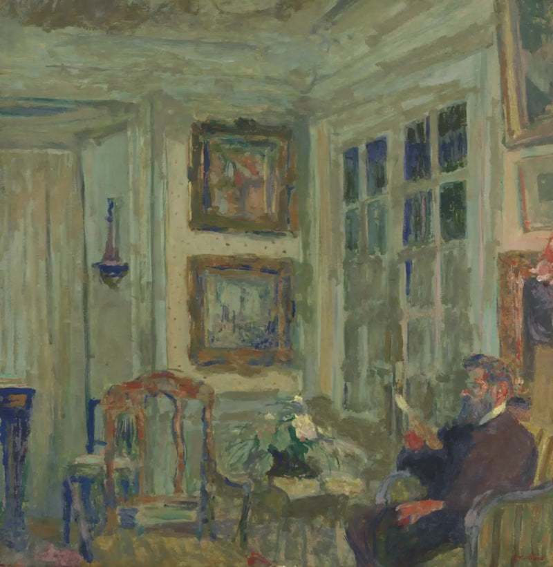Arthur Fontaine læsende - Édouard Vuillard