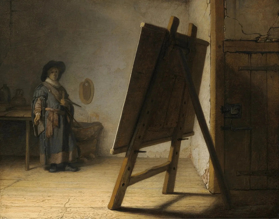Kunstneren i sit atelier - Rembrandt