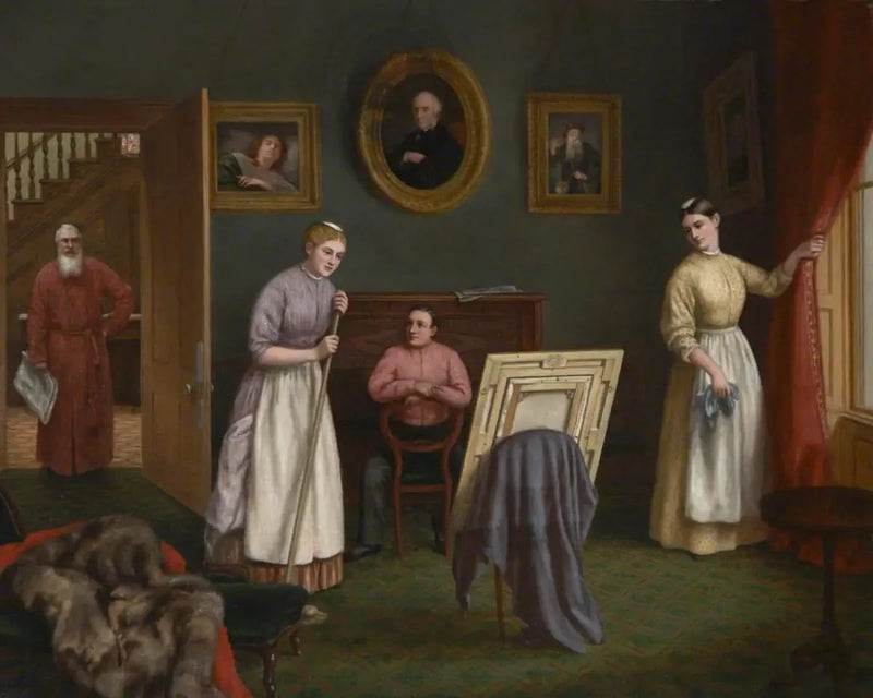 Kunstner i sit værksted - Fitz Henry Lane
