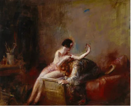Kunstner og model - Jean-Louis Forain