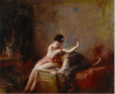 Kunstner og model - Jean-Louis Forain