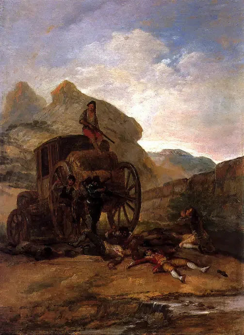 Røverangreb - Francisco de Goya
