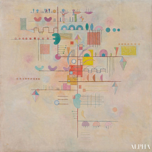 Ascension gracieuse - Vassily Kandinsky - Reproduktioner af malerier og højkvalitets malerier