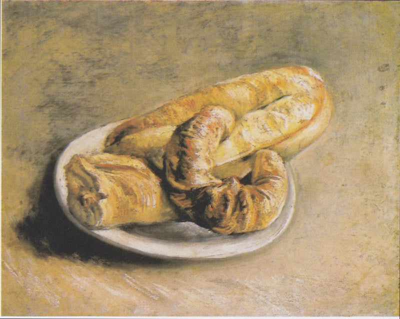 Stilleben, tallerken med brød - Vincent van Gogh