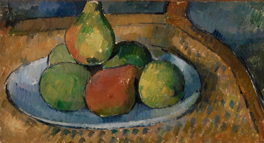 Frugtfad på en stol - Paul Cézanne