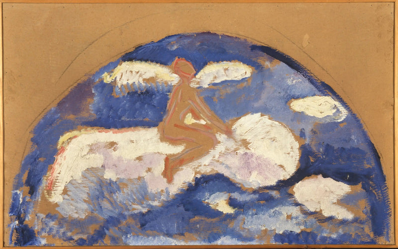 Siddende på en sky - Edvard Munch