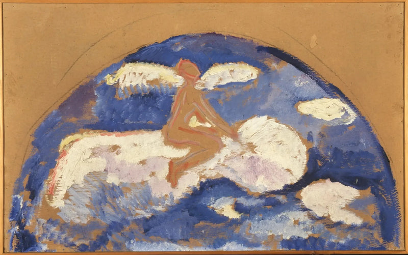 Siddende på en sky - Edvard Munch