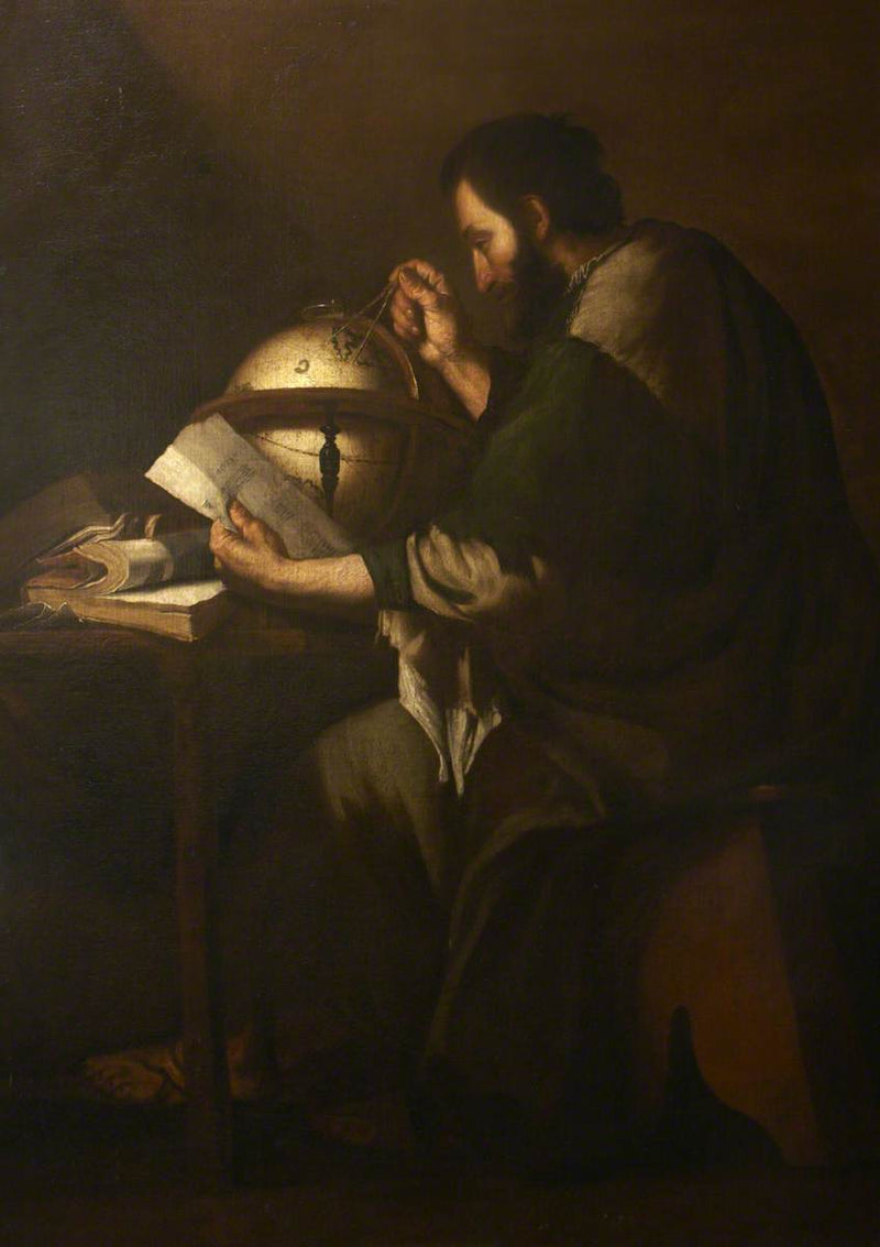 Astronomen i sit kontor - Jusepe de Ribera