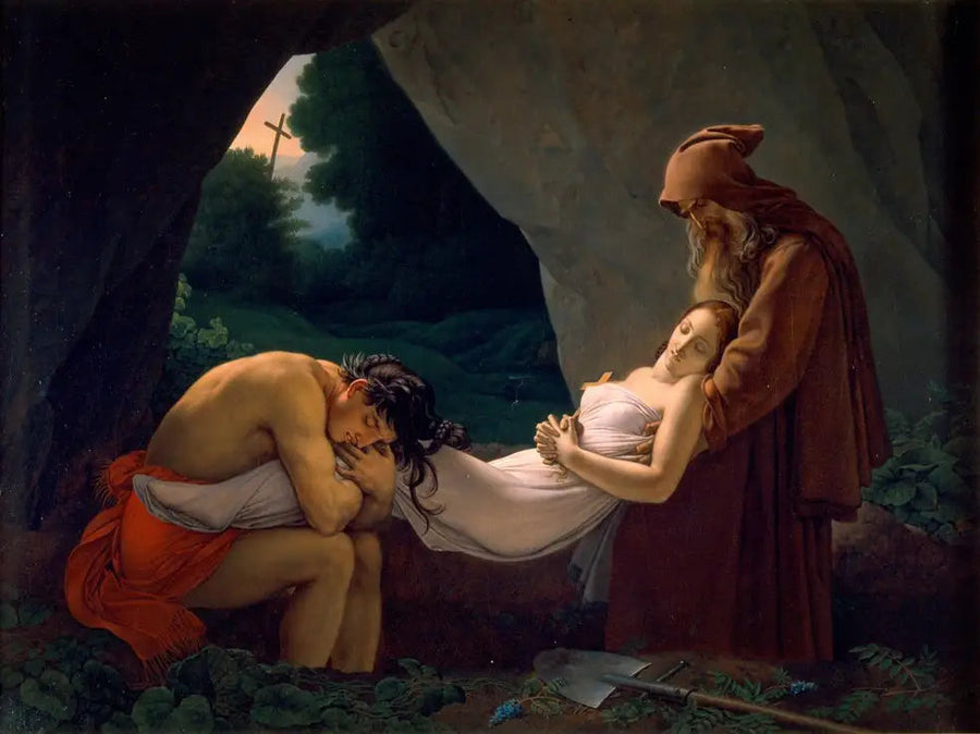 Atala båret til graven - Anne-Louis Girodet