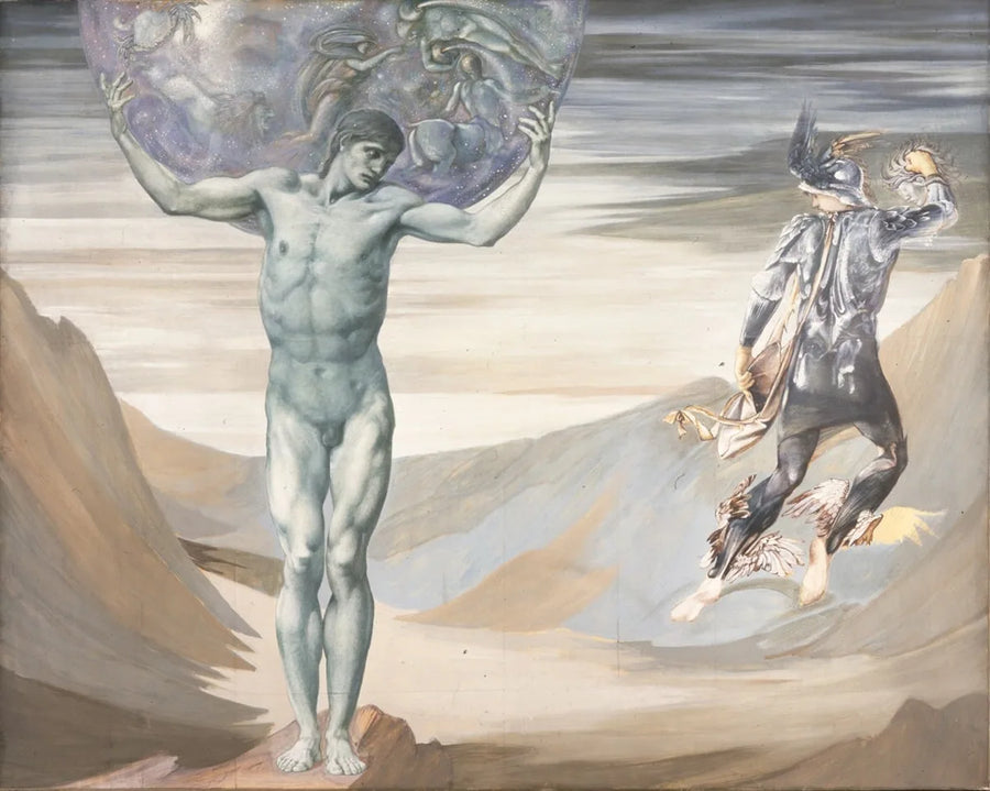Atlas forvandlet til sten - Edward Burne-Jones
