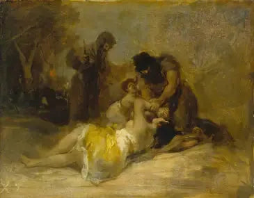 Angreb på en kvinde - Francisco de Goya