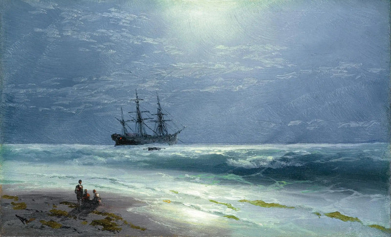 Månelandskab - Ivan Aïvazovski