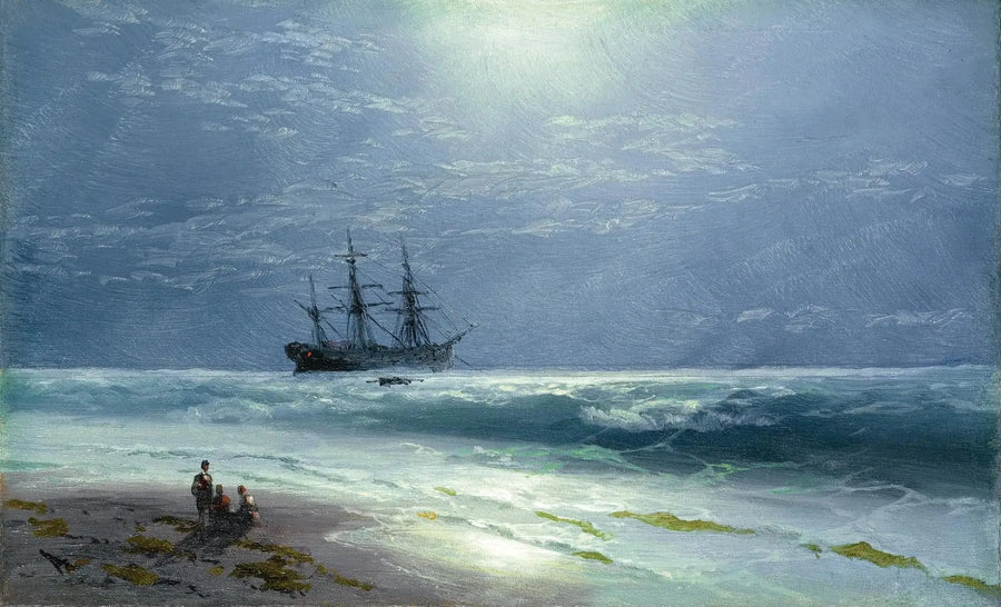 Månelandskab - Ivan Aïvazovski