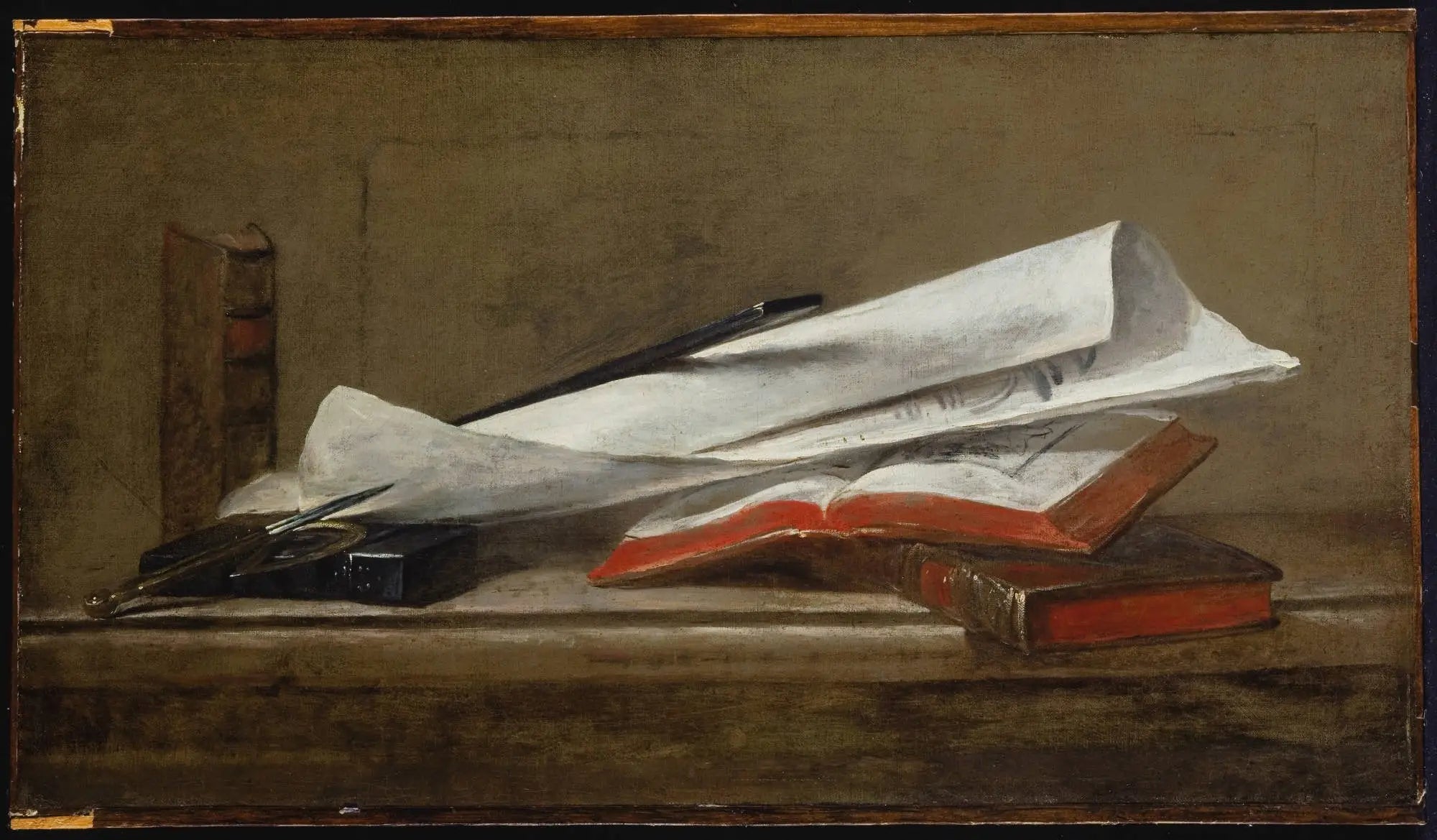 Attributs de l'architecte - Jean Siméon Chardin image 1 reproduction d’œuvre d’art à l’huile