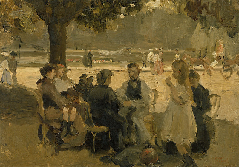 I Bois de Boulogne nær Paris - Isaac Israel