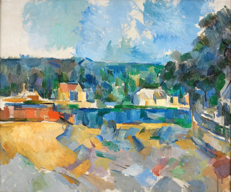 Ved bredden af en flod - Paul Cézanne