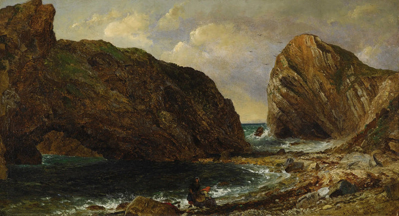 Ved havkanten, Lulworth - Jasper Francis Cropsey