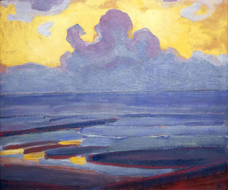 Ved havets bred - Piet Mondrian