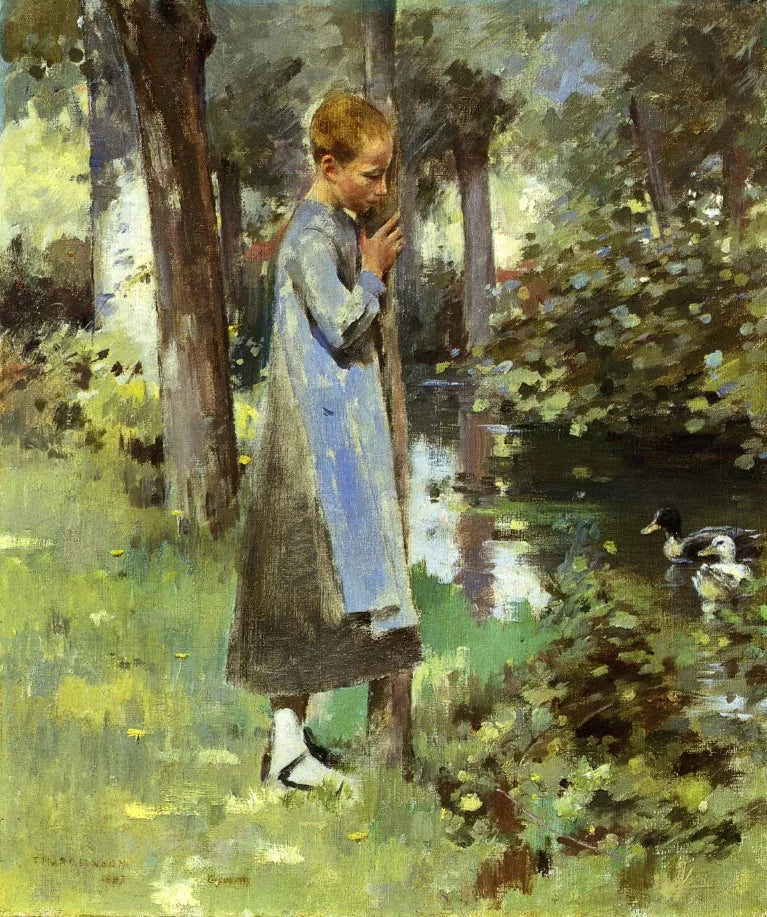 Ved flodbredden - Theodore Robinson