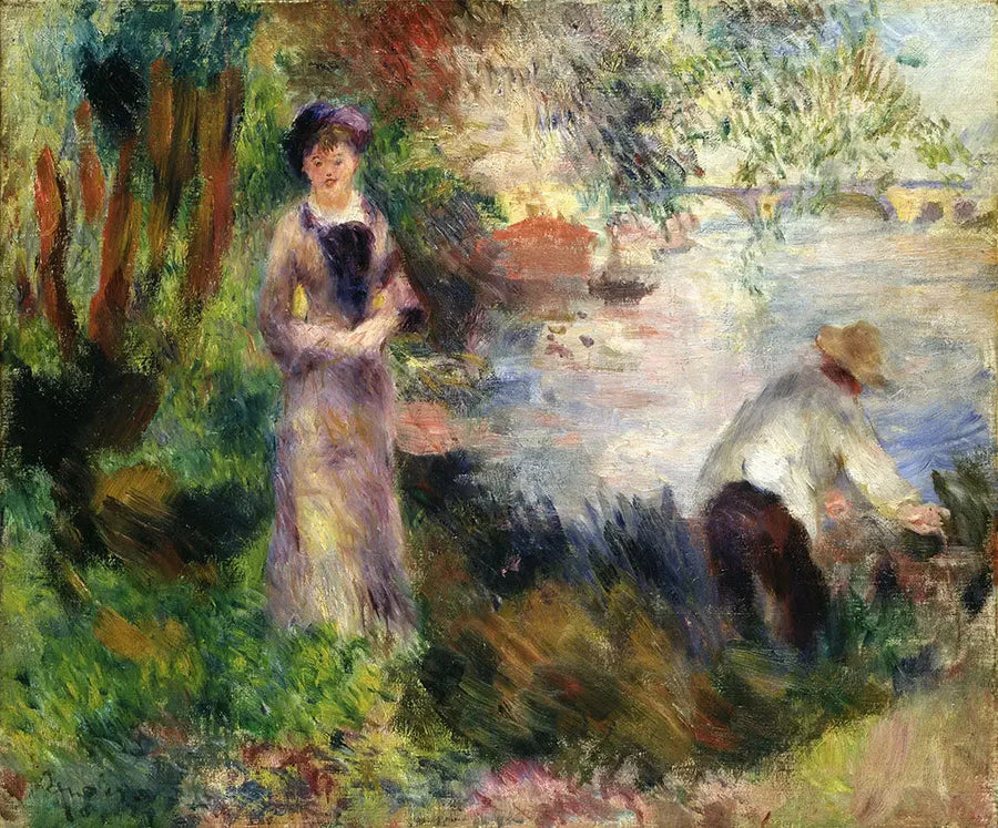 Ved bredden af Seinen i Argenteuil - Pierre-Auguste Renoir