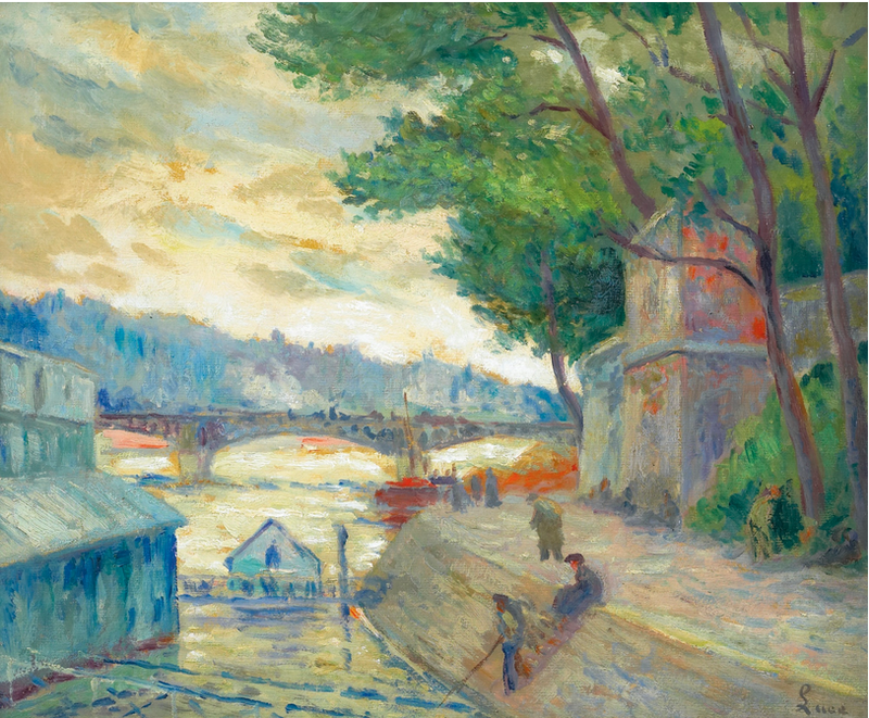 Ved bredden af Seinen - Maximilien Luce