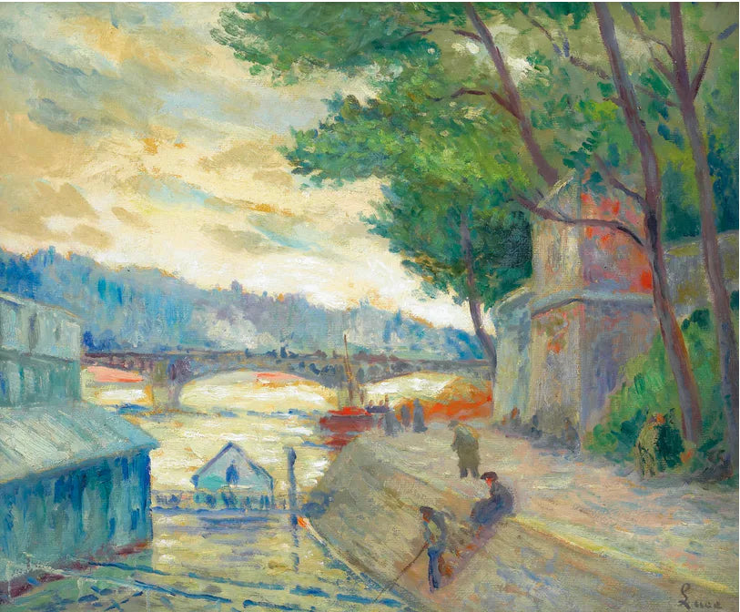 Ved bredden af Seinen - Maximilien Luce