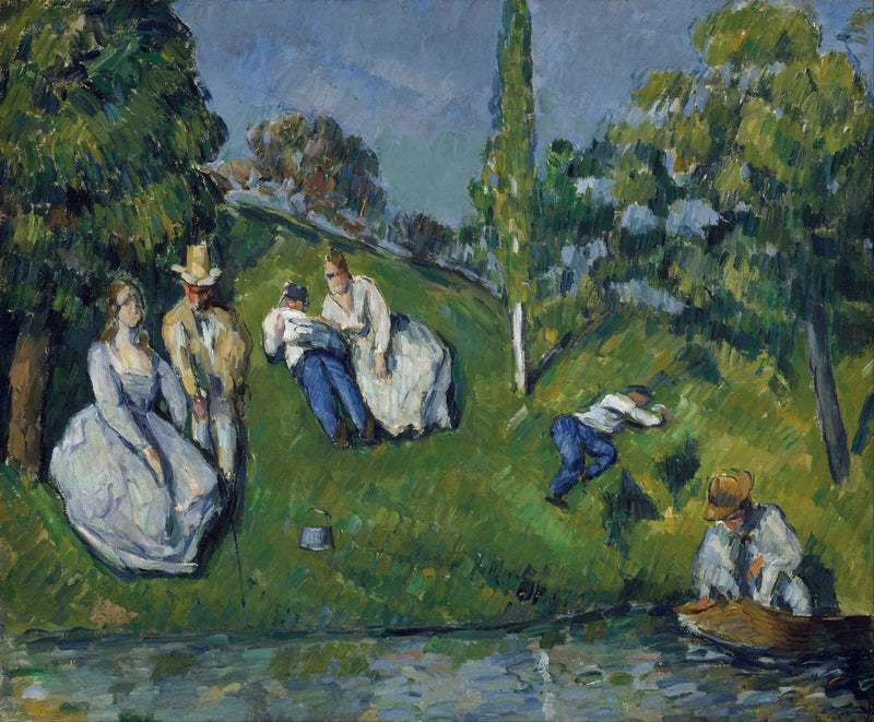 Ved dammen - Paul Cézanne