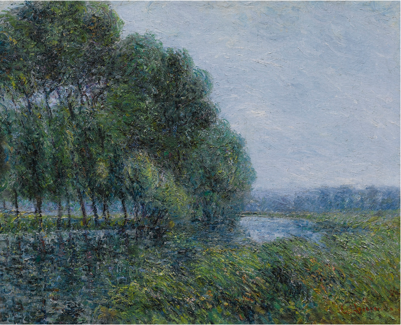 Ved bredden af Eure om foråret - Gustave Loiseau