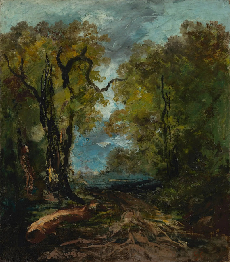 Ved søens bred - Gustave Courbet