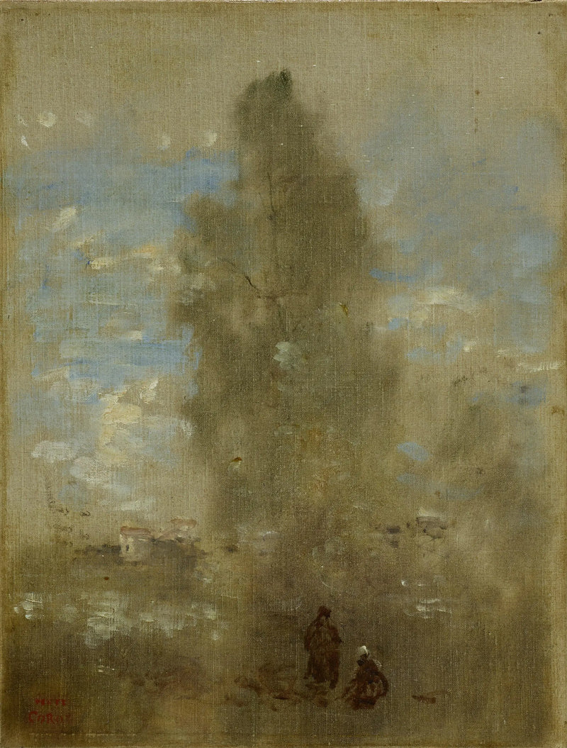 Ved søens bred - Jean-Baptiste Camille Corot
