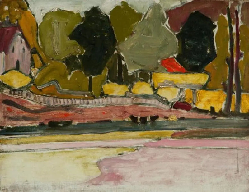 Ved bredden af en flod - Piet Mondrian